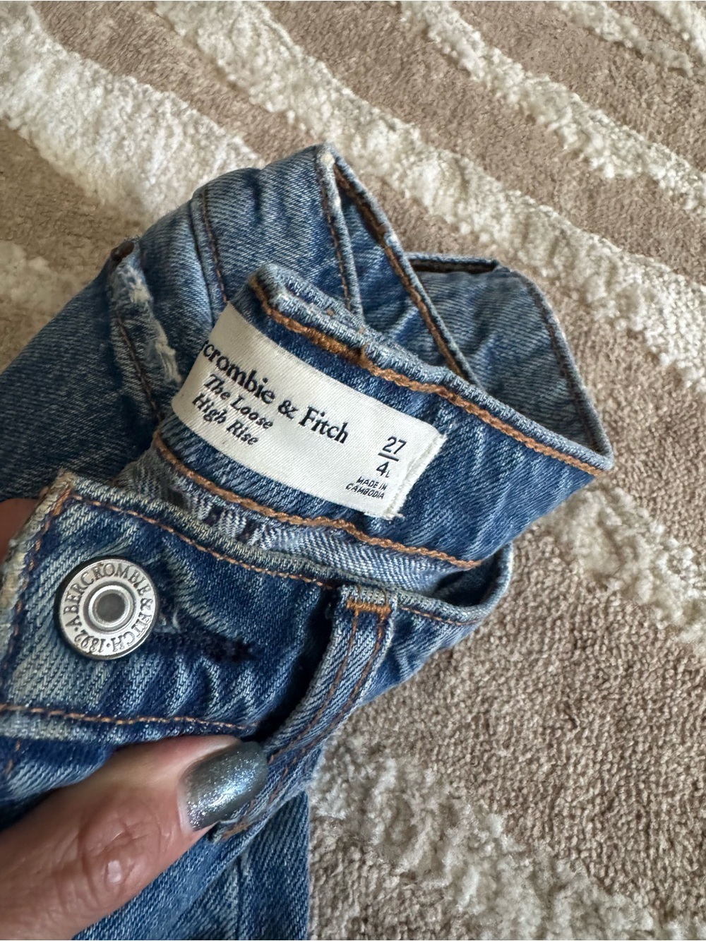 Abercrombie low rise loose